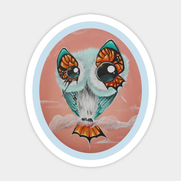 Butterfly owl Sticker by Artelies202